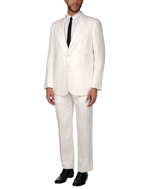 armani suits for men white.